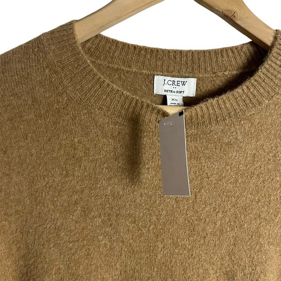 J.Crew Tan Crewneck Long Sleeve Sweater in Extra Soft Yarn Size XS - Picture 6 of 11
